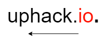 The domain uphack.io. with the io label highlighted, one step further right to left